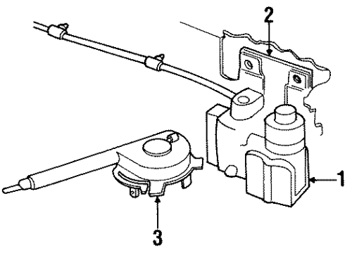 1998 Ford Windstar Servo Assy - Speed Control Diagram for F88Z-9C735-AA