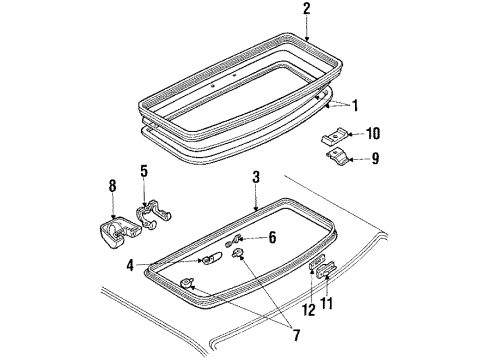 1984 Mercury Cougar Part Diagram for E3SZ6351346A