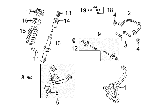 2012 Ford F-150 Shock Absorber Assembly Diagram for AL3Z-18124-AA