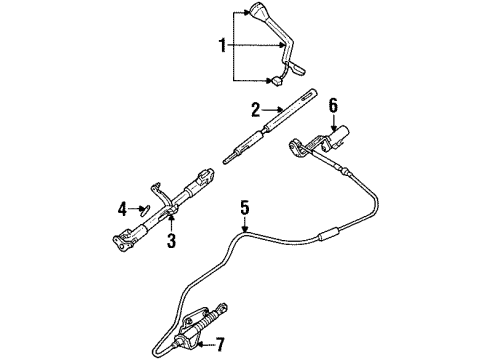 1999 Lincoln Town Car Transmission Shift Lever Diagram