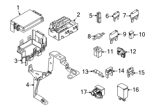 2012 Ford Fusion Fuse & Relay Diagram 1 - Thumbnail