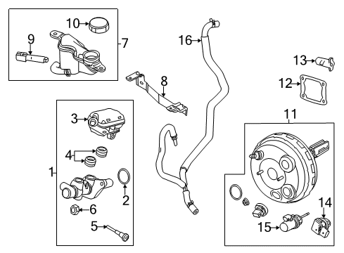 2011 Ford Fusion Reservoir Assembly - Expansion Diagram for 9E5Z-2K478-D