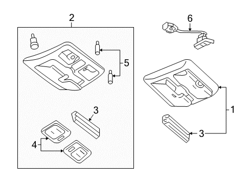 2006 Mercury Mariner Moonroof Diagram 1 - Thumbnail