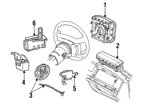 1994 Mercury Grand Marquis Module Diagram for F3MY54044A74B