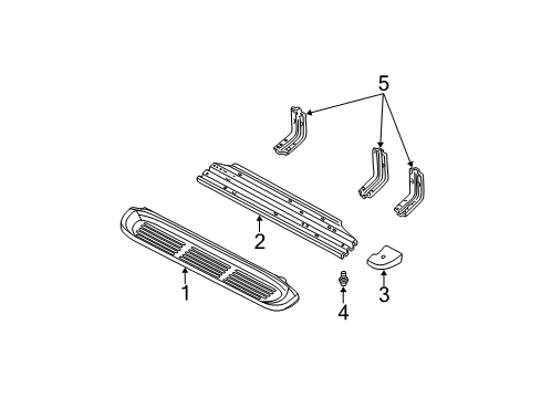 2000 Ford F-250 Super Duty Reinforcement Diagram for YC3Z-16A464-BA