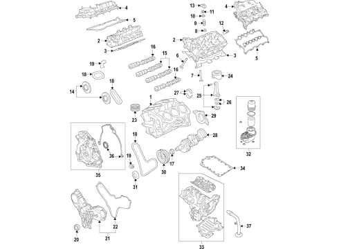 2018 Ford F-150 Collet - Valve Spring Retainer Diagram for BE8Z-6518-A