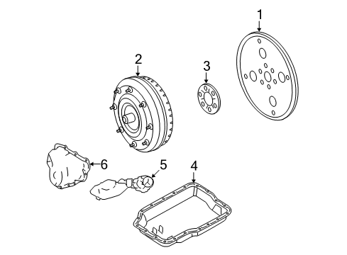 2009 Lincoln MKZ Transaxle Parts Diagram