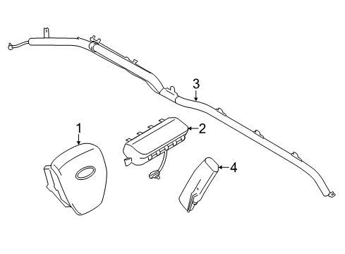 2018 Lincoln Navigator Air Bag Components Diagram