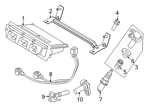 2011 Ford Explorer Module - Engine Control - EEC Diagram for BB5Z-12A650-ACJ