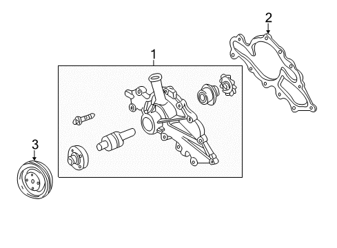 2000 Mercury Sable Water Pump Diagram 2 - Thumbnail