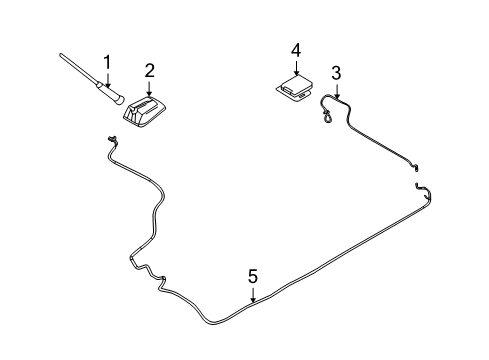 2012 Ford Fusion Antenna & Radio Diagram 1 - Thumbnail