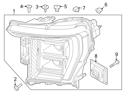 2021 Ford F-150 Headlamps, Electrical Diagram 2 - Thumbnail