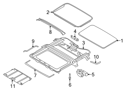 2009 Ford Crown Victoria Sunroof Diagram