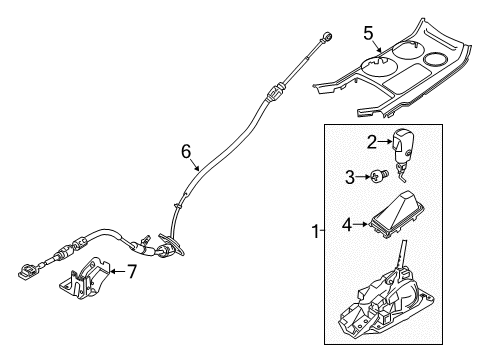 2019 Ford Explorer Shifter Housing Diagram