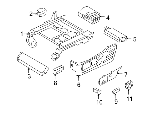 2008 Ford F-350 Super Duty Handle - Seat Back Adjusting Diagram for 8C3Z-2561199-AA