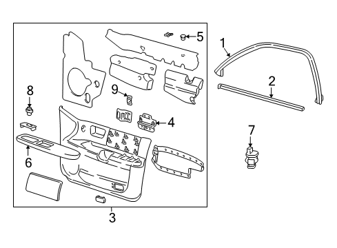 2005 Ford Taurus Bracket Diagram for 1F1Z-5423834-AA