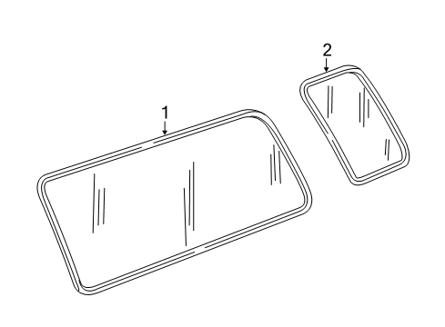 2009 Ford E-350 Super Duty Side Panel - Glass & Hardware Diagram 1 - Thumbnail