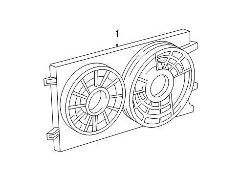 2004 Ford Freestar Cooling System, Radiator, Water Pump, Cooling Fan Diagram 1 - Thumbnail