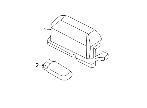 2020 Ford Police Responder Hybrid License Lamps Diagram