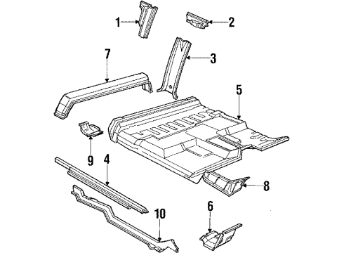 1984 Ford F-250 STEP ASY Diagram for E7TZ16450E