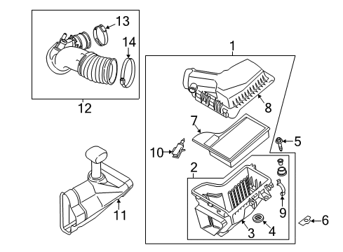 2017 Ford Mustang Filters Diagram 1 - Thumbnail