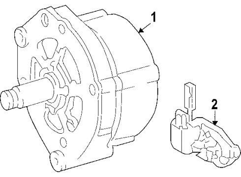 2009 Mercury Milan Alternator Diagram 1 - Thumbnail