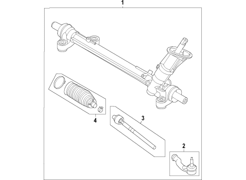 2023 Ford Bronco Sport Steering Column & Wheel, Steering Gear & Linkage Diagram