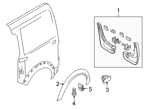 2010 Ford Transit Connect Deflector - Air Diagram for 2T1Z-58280K97-AA