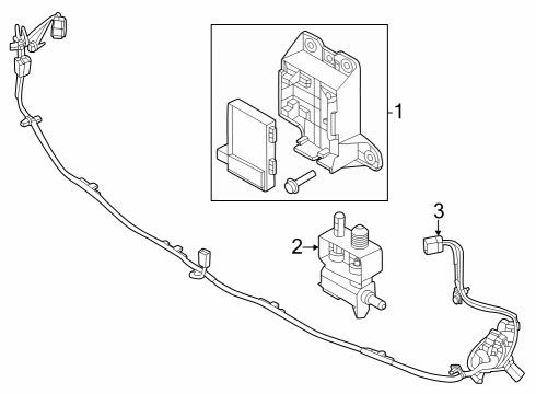 2024 Ford Mustang Electrical Components - Front Bumper Diagram 2 - Thumbnail