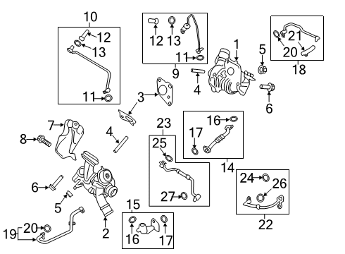 2023 Lincoln Nautilus Turbocharger & Components Diagram 2 - Thumbnail