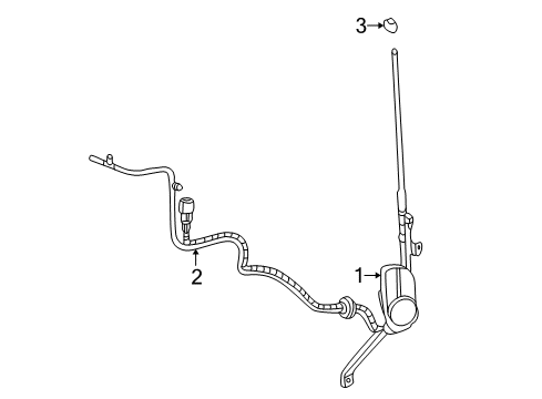 2008 Mercury Mountaineer Antenna & Radio Diagram