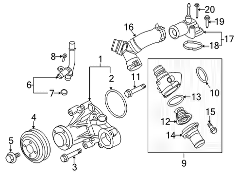 2021 Ford F-150 Water Pump Diagram 14 - Thumbnail