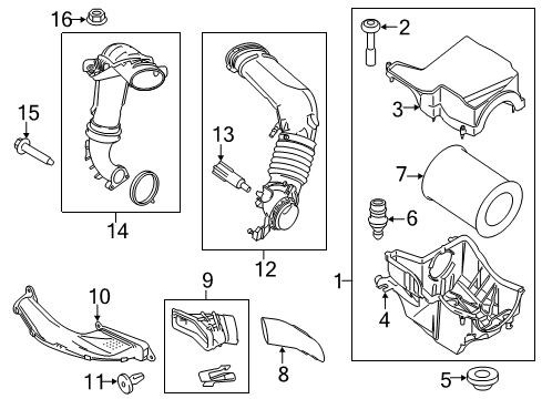 2014 Ford Transit Connect Air Intake Diagram 1 - Thumbnail