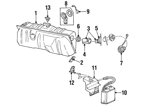 1992 Ford Crown Victoria Fuel Supply Diagram