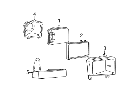 2003 Ford F-350 Super Duty Headlamps, Electrical Diagram 2 - Thumbnail