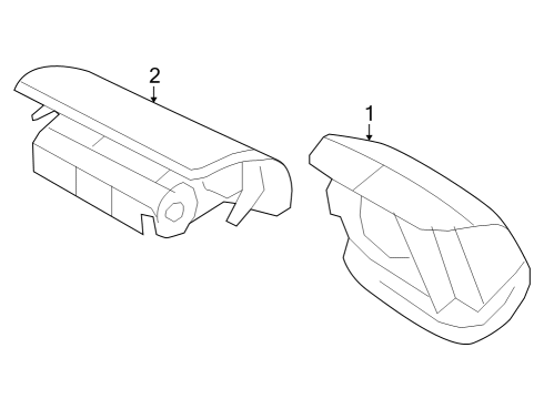 2019 Ford E-350 Super Duty Air Bag Components Diagram