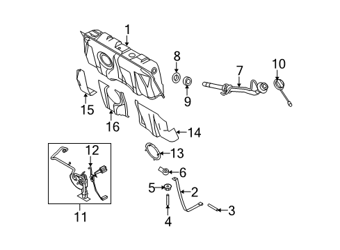 2009 Ford Crown Victoria Fuel Supply Diagram