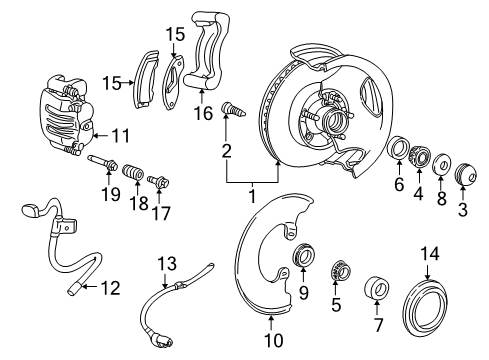 2004 Ford Ranger Bolt Diagram for -W710701-S439