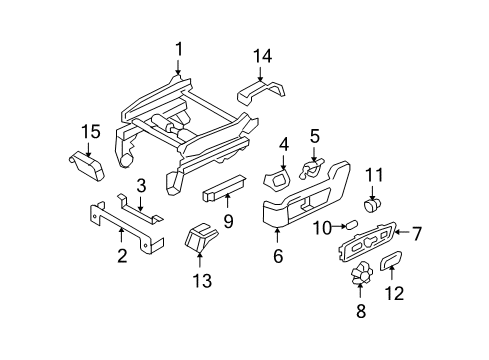 2009 Ford Expedition Bracket - Wiring Connector Diagram for 9L1Z-14A206-A