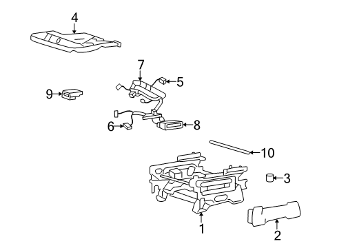 2007 Ford Freestar Tracks & Components Diagram