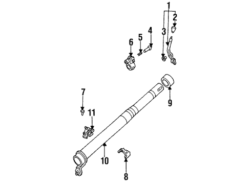 1992 Ford Explorer Steering Column & Shroud, Switches & Levers Diagram 3 - Thumbnail