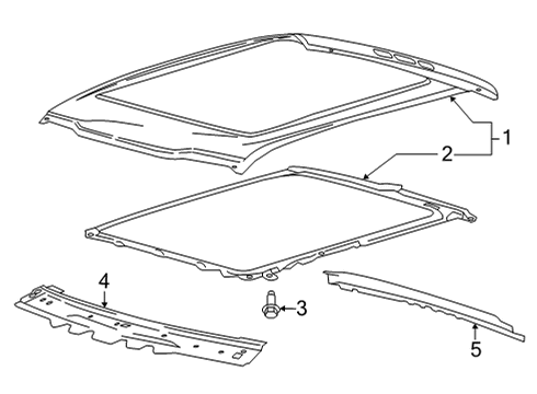 2021 Ford F-150 Roof Diagram