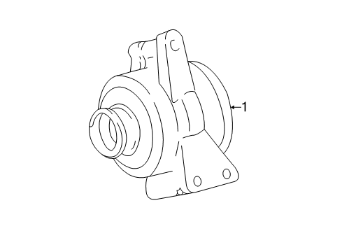 2005 Ford Freestyle Alternator Assembly Diagram for 5F9Z-10346-BA