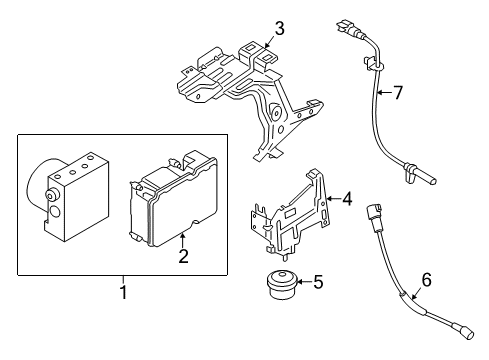 2018 Ford Transit-250 ABS Components Diagram