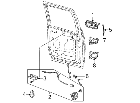 2001 Ford F-150 Door & Components, Electrical Diagram 6 - Thumbnail