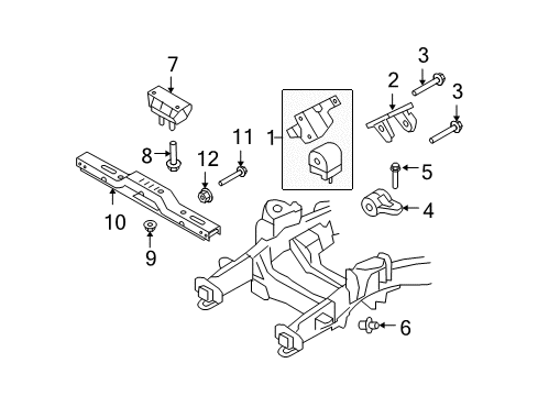 2009 Ford Expedition Bolt Diagram for -W708103-S439