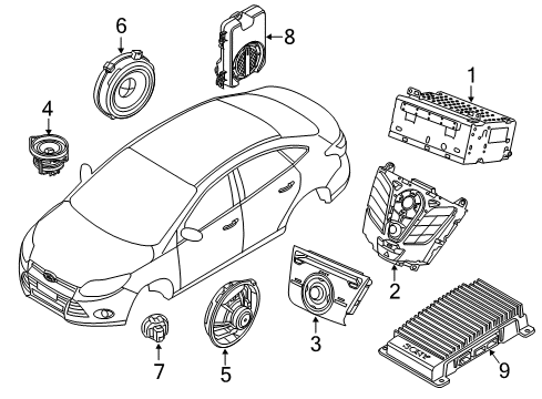 2015 Ford Focus Sound System Diagram 2 - Thumbnail