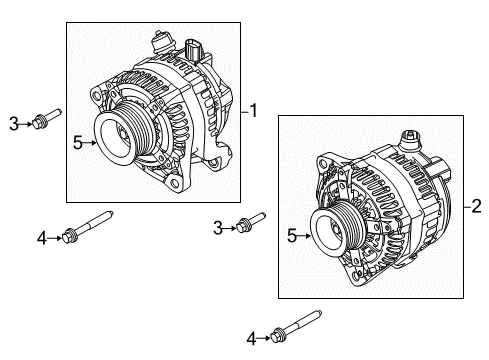 2016 Ford F-350 Super Duty Alternator Diagram 2 - Thumbnail