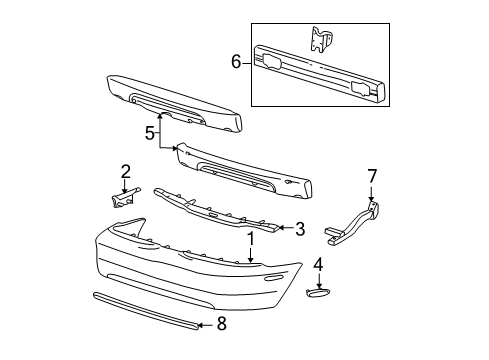 2000 Ford Mustang Rear Bumper Diagram