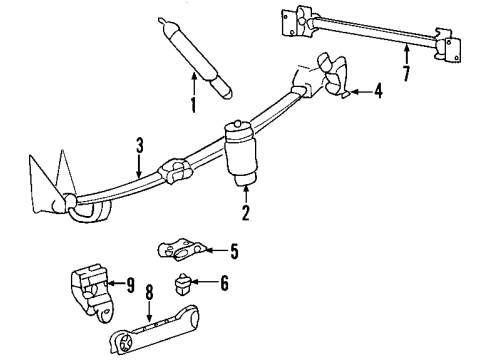 2002 Lincoln Blackwood Bumper Diagram for 2C6Z-4730-AA